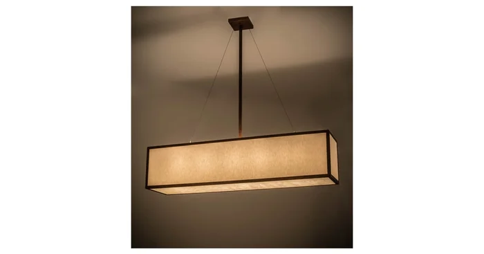 Meyda Tiffany Quadrato 5 Light 52″ Wide Linear Pendant