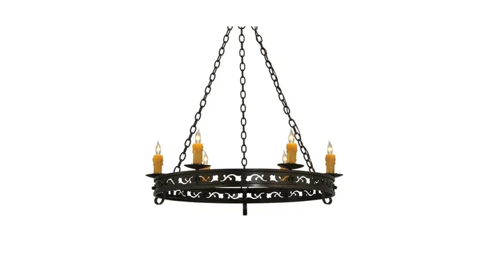Meyda Tiffany Sagebrush 6 Light 36″ Wide Taper Candle Style Chandelier