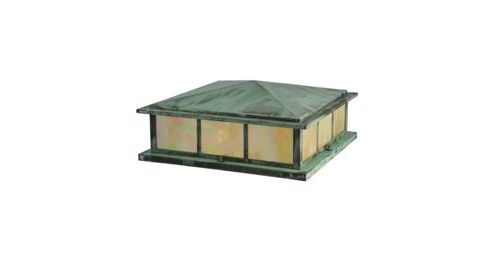 Meyda Tiffany Seneca 4 Light 8″ Tall Pier Mount Post Light