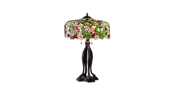Meyda Tiffany Tiffany Cherry Blossom 3 Light 30″ Tall Buffet Table Lamp