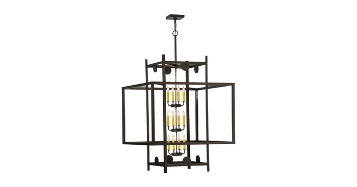 Meyda Tiffany Uma 12 Light 51″ Wide Taper Candle Pendant