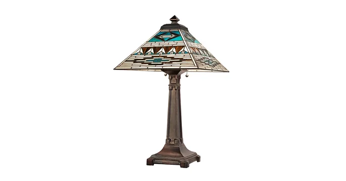 Meyda Tiffany Valencia Mission 2 Light 24″ Tall Buffet Table Lamp
