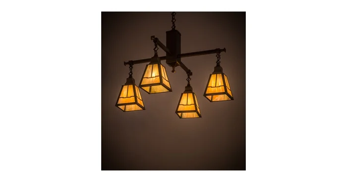 Meyda Tiffany Valley View Mission 4 Light 30″ Wide Pendant