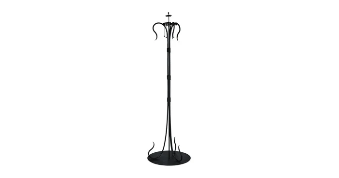 Meyda Tiffany Wrought Iron 67″ Tall Lamp Base