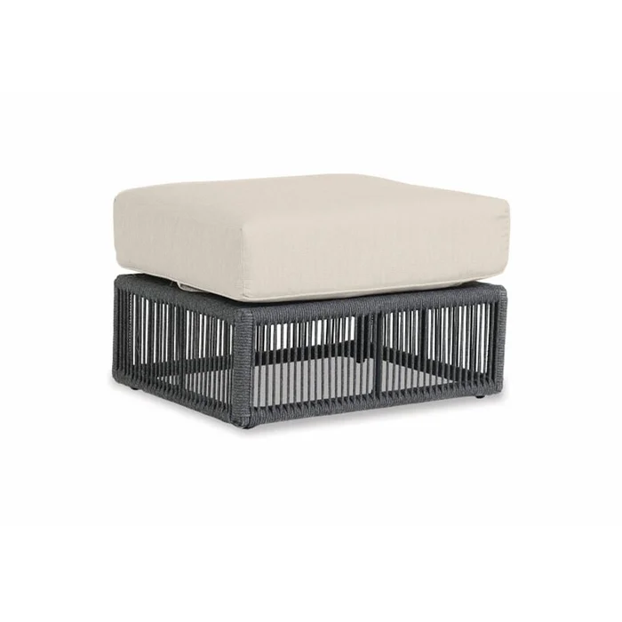 Milano Ottoman in Echo Ash w/ Self Welt