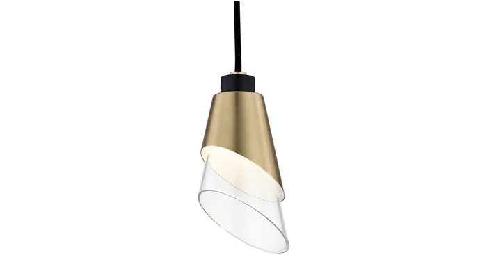 Mitzi Angie Single Light 4-3/4″ Wide LED Mini Pendant with Clear Shade