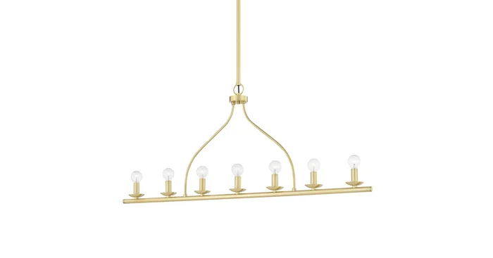 Mitzi Kendra 7 Light 44″ Wide Linear Chandelier