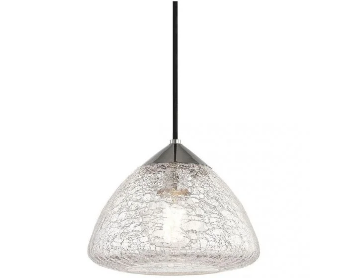 Mitzi Maya 1 Light Pendant, Small – Polished Nickel (Dropshippable)