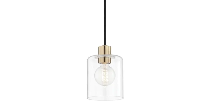 Mitzi Neko Single Light 5-1/2″ Wide Mini Pendant with Clear Shade