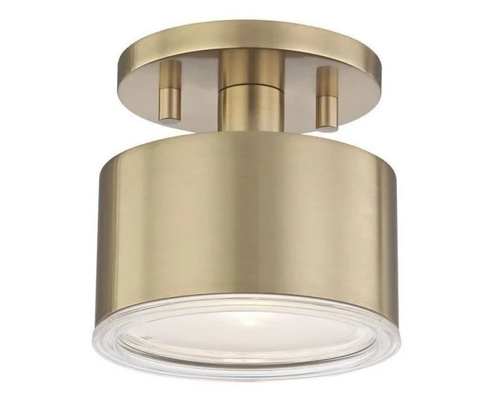 Mitzi Nora Semi Flush – Aged Brass (Dropshippable)