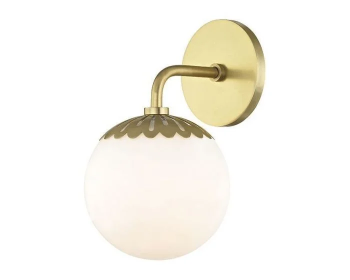 Mitzi Paige 1 Light Bath And Vanity – Aged Brass (Dropshippable)