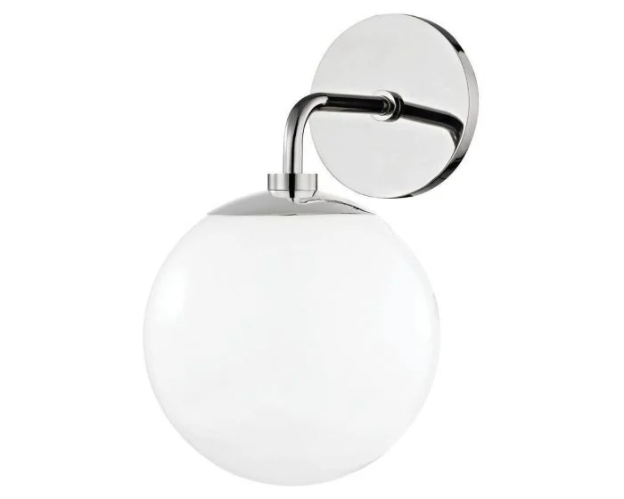 Mitzi Stella 1 Light Wall Sconce – Polished Nickel (Dropshippable)