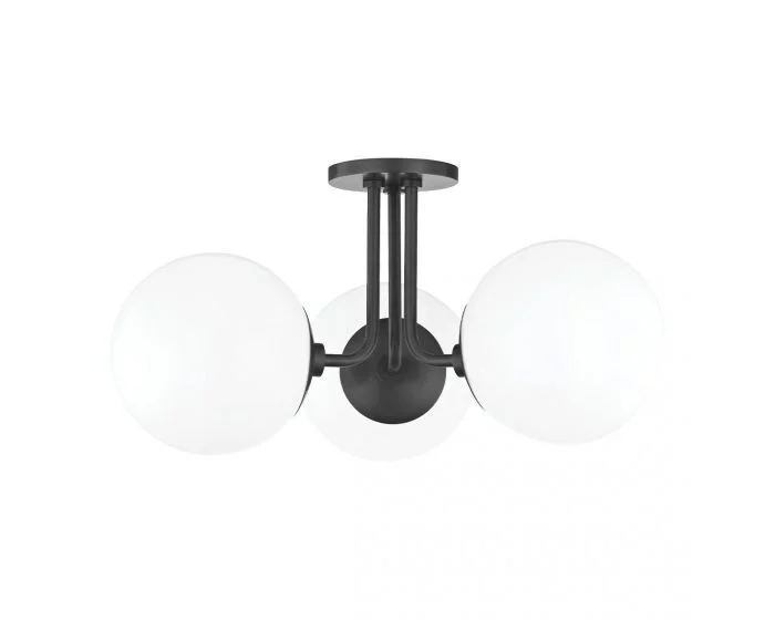 Mitzi Stella 3 Light Semi Flush – Old Bronze (Dropshippable)