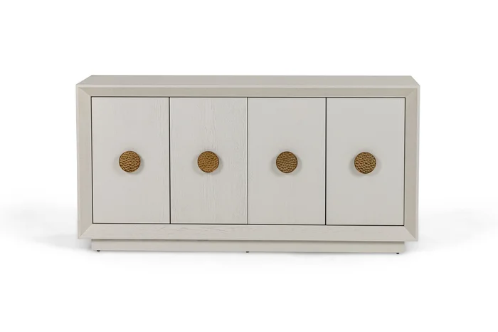 Modrest Marjorie – Modern Cream & Brushed Gold Buffet