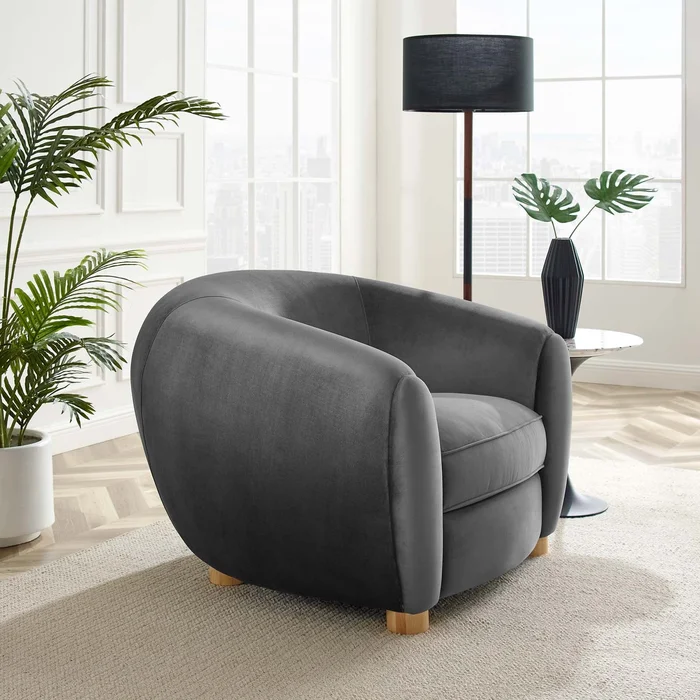 Modway Abundant Performance Velvet Armchair – EEI-4971