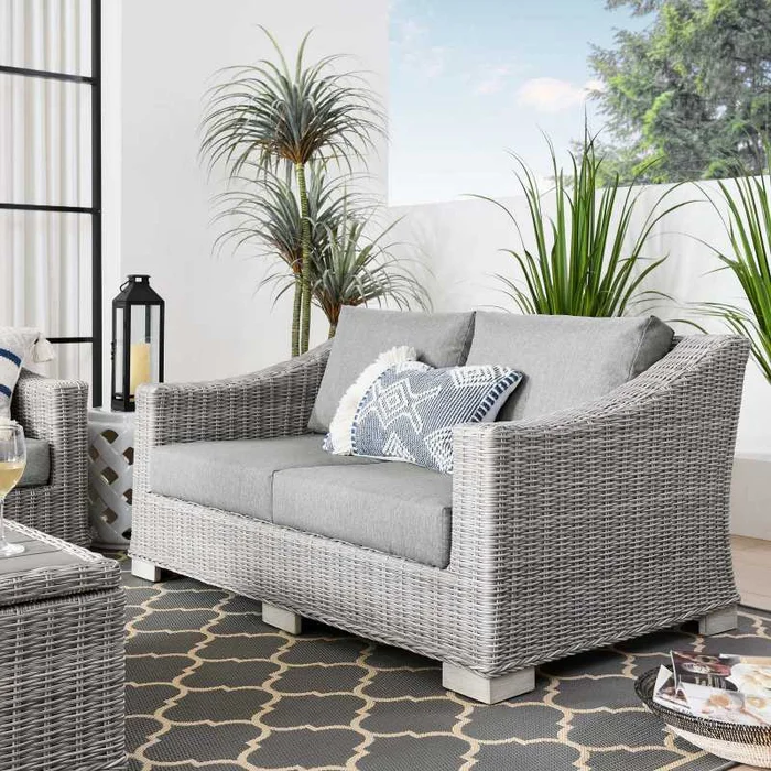 Modway Conway Outdoor Patio Wicker Rattan Loveseat – EEI-4841