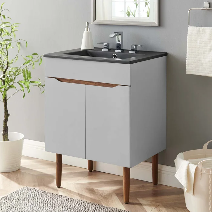 Modway Harvest 24″ Bathroom Vanity – EEI-5357 – Gray Black