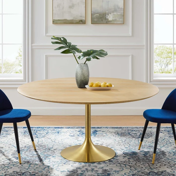 Modway Lippa 60″ Wood Dining Table – EEI-5233 – Gold Natural