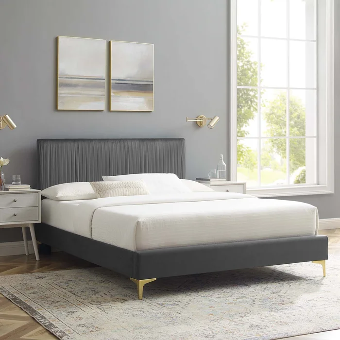 Modway Peyton Performance Velvet King Platform Bed – MOD-6871