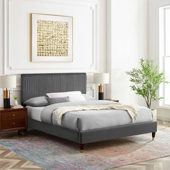 Modway Peyton Performance Velvet King Platform Bed – MOD-6872