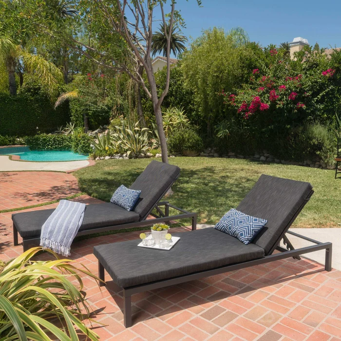 NAVAN CHAISE LOUNGE – DARK GREY SET OF 2