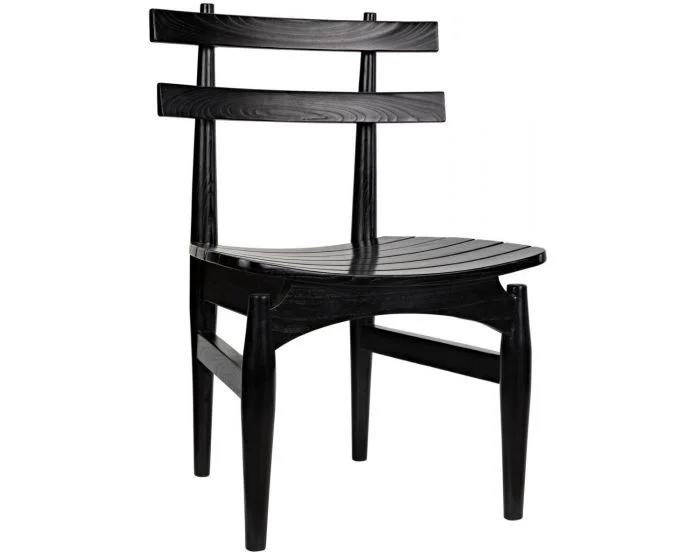 Noir Furniture Azumi Chair, Charcoal Black