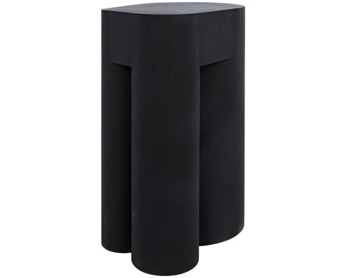 Noir Furniture Blair Side Table, Black Steel (Dropshippable)