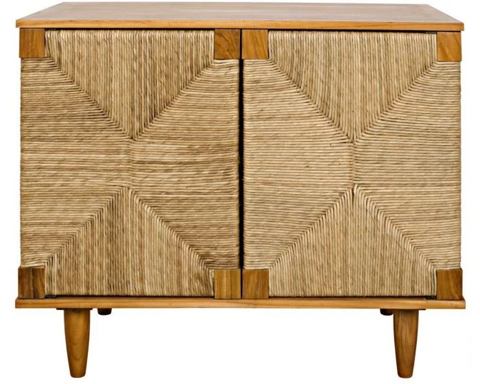 Noir Furniture Brook 2 Door Sideboard, Teak