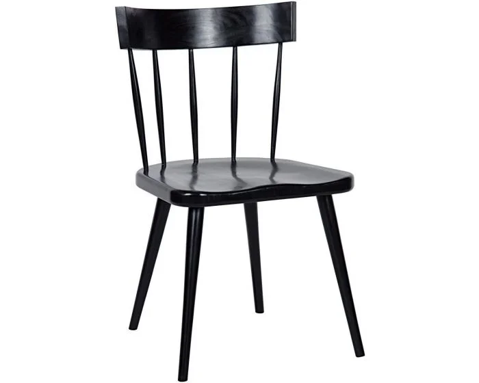 Noir Furniture Esme Chair, Hand Rubbed Black