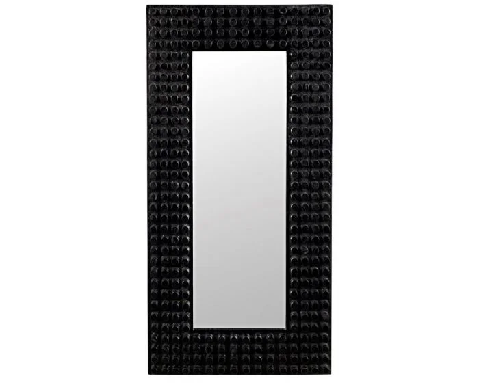 Noir Furniture Faustus Mirror, Charcoal Black