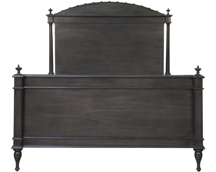 Noir Furniture Owen Bed, Eastern King, Pale
