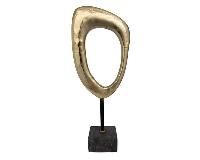 Noir Furniture Sculpture A, Brass (Dropshippable)