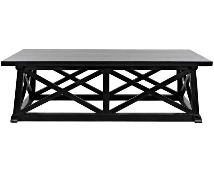 Noir Furniture Sutton Coffee Table, Hand Rubbed Black