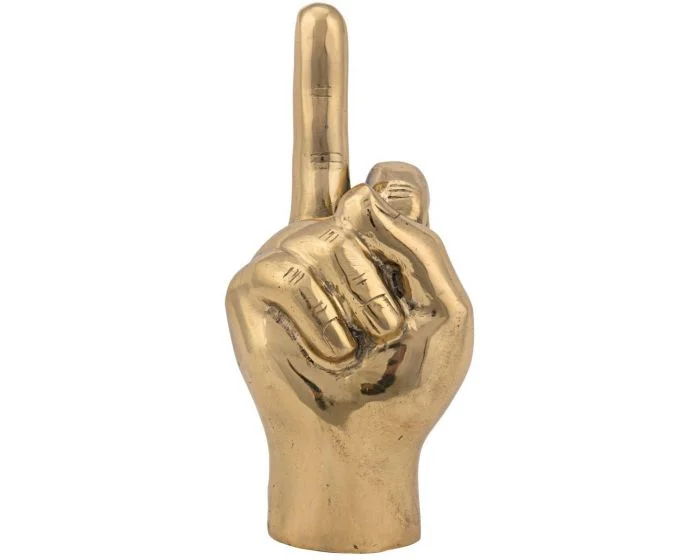 Noir Furniture The Finger, Brass (Dropshippable)