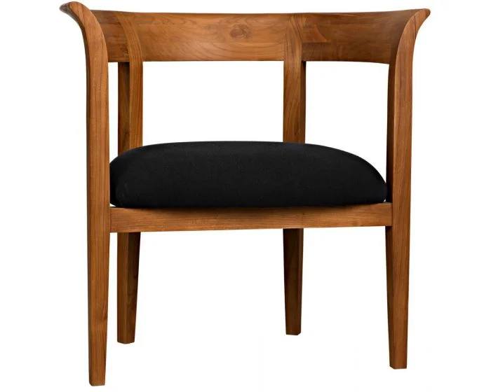 Noir Furniture Webster Club Chair, Teak
