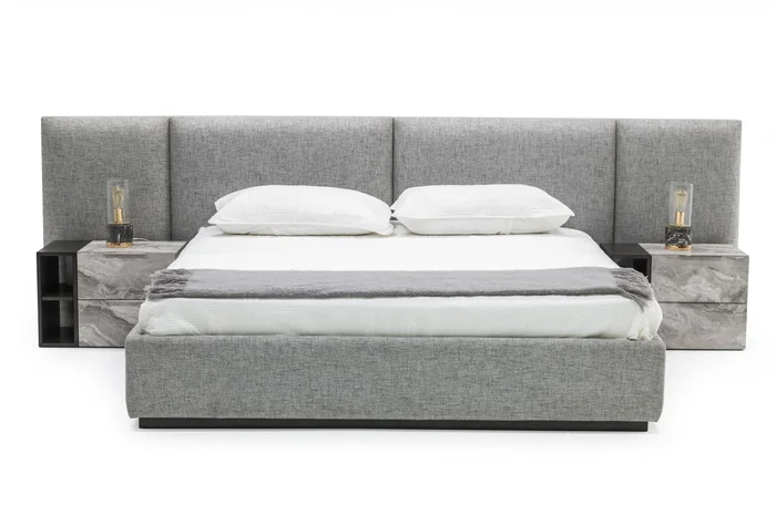 Nova Domus Maranello – Queen Modern Grey Bed