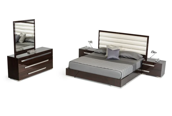 Nova Domus Romano Italian Modern Ebony Mirror