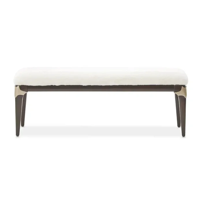 Paris Chic – Bed Bench – Cream / Espresso