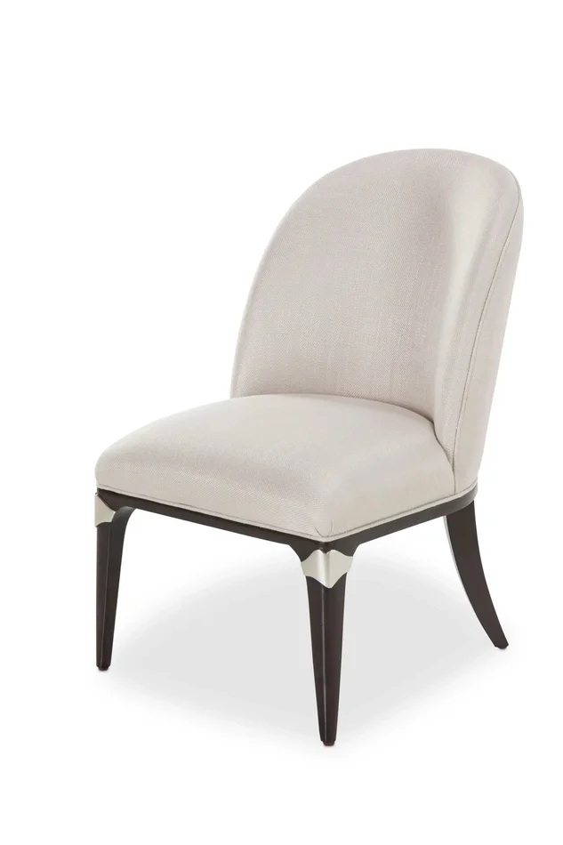 Paris Chic – Vanity/Desk Chair – Oyster/Espresso