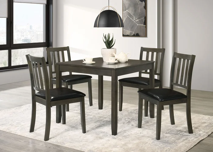 Parkwood Square Dining Table Set Charcoal