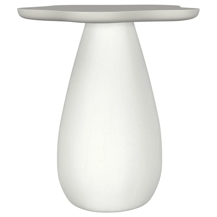 Perth 20-inch Side Table with Cloud-Shaped Top Off White