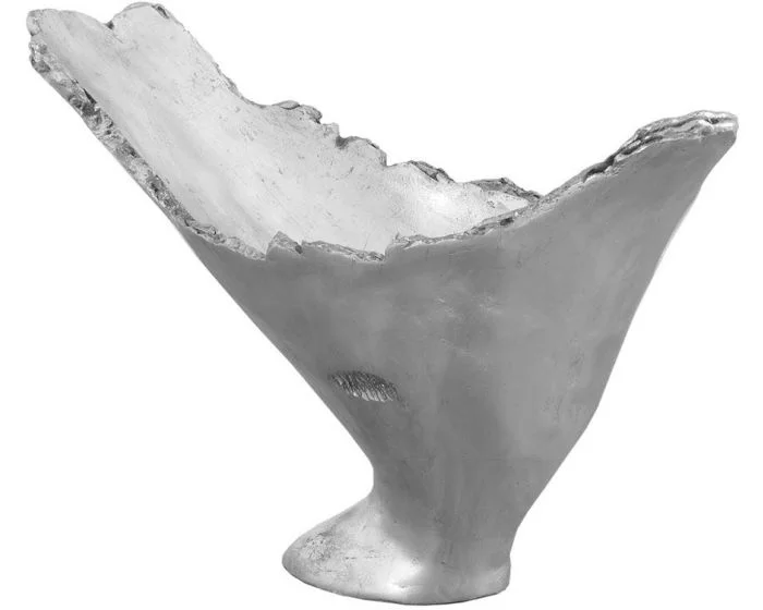 Phillips Collection Burled Vase, Silver Leaf (Dropshippable)