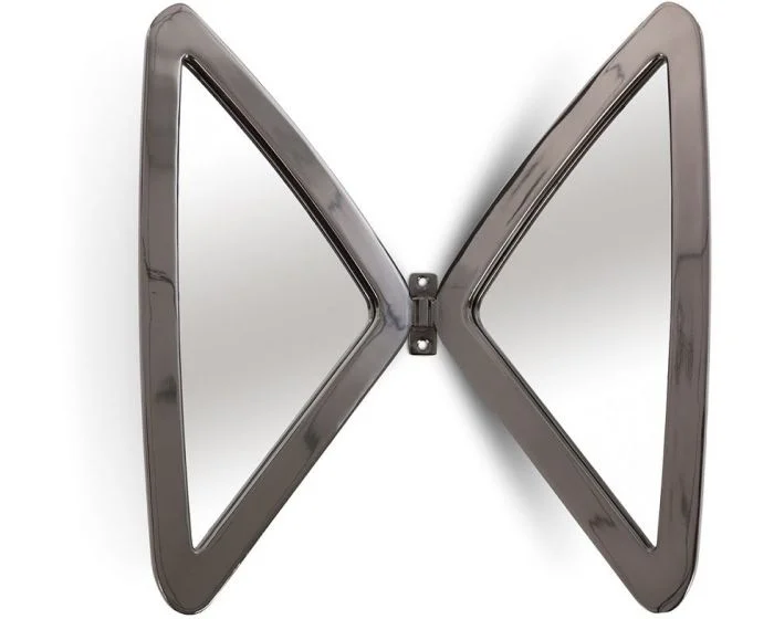 Phillips Collection Butterfly Mirror, Plated Black Nickel (Dropshippable)