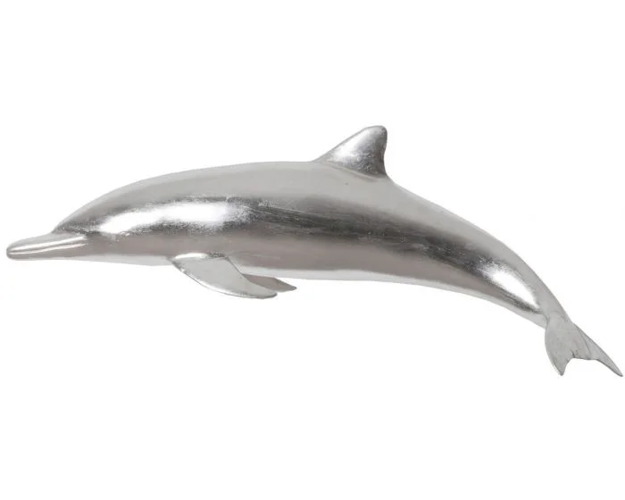 Phillips Collection Dolphin, Silver Leaf (Dropshippable)