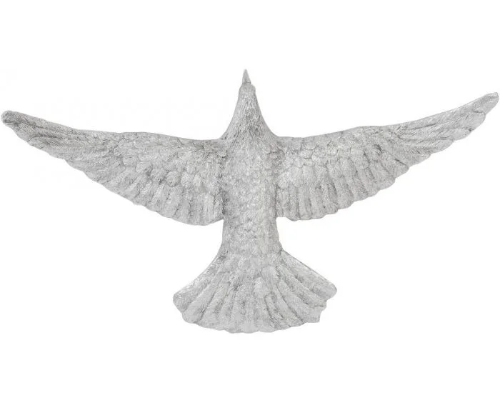 Phillips Collection Dove Wall Art 14″H, Silver Leaf (Dropshippable)