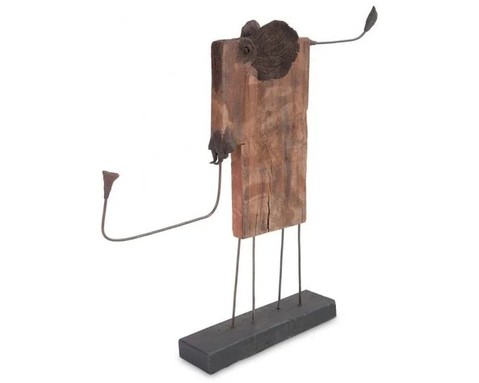 Phillips Collection Elephant, Carved Animal 25″H in Brown (Dropshippable)