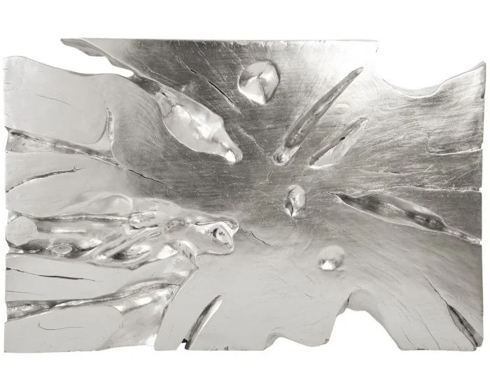 Phillips Collection Freeform Wall Art, Large, Silver Leaf