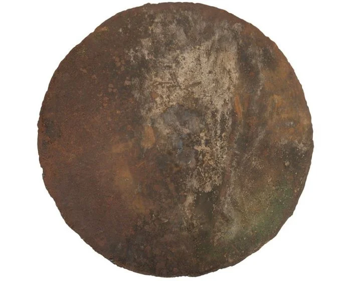 Phillips Collection Galvanized Wall Disc, Reclaimed Oil Drum, Assorted Colors and Depths (Dropshippable)