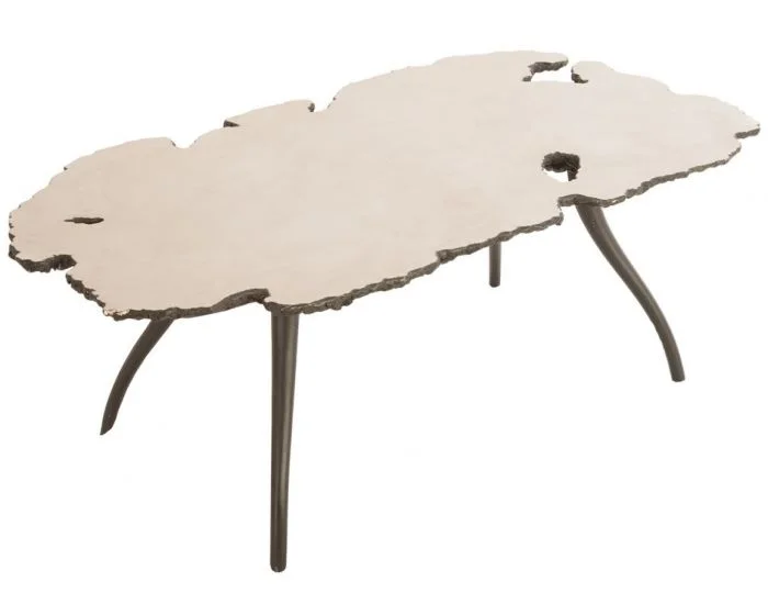 Phillips Collection Lava Coffee Table on Iron Legs