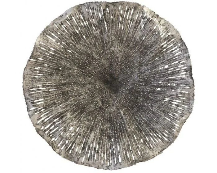 Phillips Collection Lotus Wall Art, Silver/Black, Medium (Dropshippable)